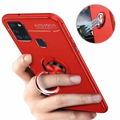 Защитный чехол UniCase Magnetic Ring для Samsung Galaxy A21s (A217) - Red