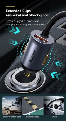 Автомобильное зарядное устройство Baseus Share Together PPS Fast Charging 2USB + 2Type-C (120W) CCBT-A0G - Grey