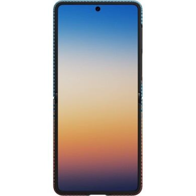 Ультратонкий чохол Pitaka Edge Case California Dream (FF) для Samsung Galaxy Flip 8 (FSFLIP8) - Cyan / Orange
