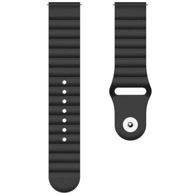 Ремешок Deexe Silicone Strap для часов с шириной крепления 22мм - Black