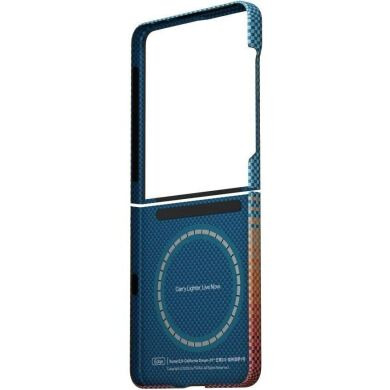 Ультратонкий чохол Pitaka Edge Case California Dream (FF) для Samsung Galaxy Flip 8 (FSFLIP8) - Cyan / Orange