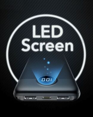 Внешний аккумулятор VEGER L10S PD20W + QC3.0 (10000mAh) - Black