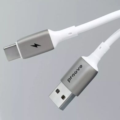 Кабель Proove Flex Metal USB to Type-C (3A, 1m) - White