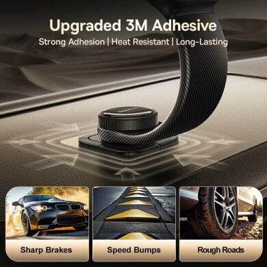 Автомобільний тримач з бездротовою зарядкою Baseus PrimeTrip C03 Pro (C0013A) - Cosmic Black