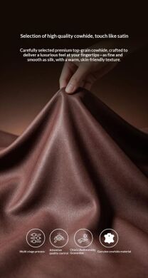 Кожаный чехол QIALINO Wallet Case (FF) для Samsung Galaxy Fold 8 Ultra - Brown