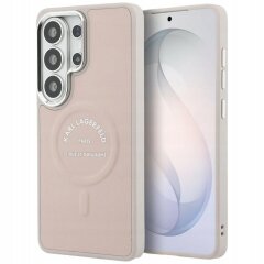 Защитный чехол Karl Lagerfeld Embossed Ring RSG Logo MagSafe для Samsung Galaxy S26 Ultra (S948) KLHMS26LPSKRSGEP - Pink