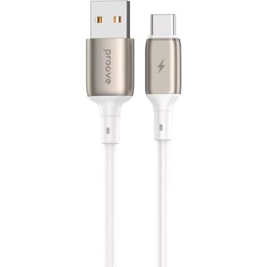 Кабель Proove Flex Metal USB to Type-C (3A, 1m) - White