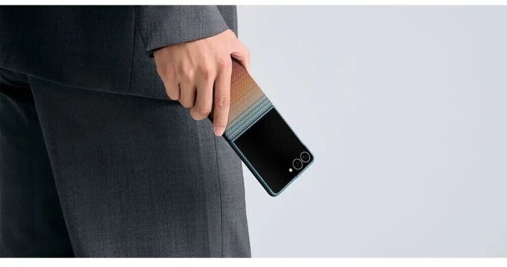 Ультратонкий чохол Pitaka Edge Case California Dream (FF) для Samsung Galaxy Flip 8 (FSFLIP8) - Cyan / Orange