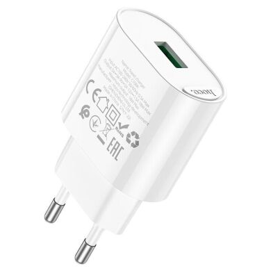 Сетевое зарядное устройство Hoco C109A Fighter QC3.0 (18W) - White