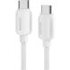 Кабель ESSAGER Breeze Type-C to Type-C (100W, 2m) EXCTT1-WLA02-P - White. Фото 1 из 9