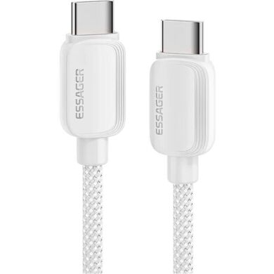 Кабель ESSAGER Breeze Type-C to Type-C (100W, 2m) EXCTT1-WLA02-P - White