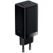 Сетевое зарядное устройство Baseus GaN3 Pro Fast Charger 2C+U 65W + кабель Type-C to Type-C (100W, 5A, 1m) CCGP050101 - Black. Фото 2 из 24