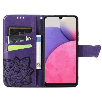 Чехол UniCase Butterfly Pattern для Samsung Galaxy A33 (A336) - Purple