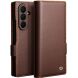 Кожаный чехол QIALINO Wallet Case (FF) для Samsung Galaxy Fold 8 Ultra - Brown. Фото 1 из 15
