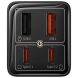 Сетевое зарядное устройство Baseus GaN6 Pro Fast Charger 2C+2U 65W + кабель Type-C to Type-C (100W) P10162701113-00 - Black. Фото 2 из 20