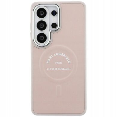 Защитный чехол Karl Lagerfeld Embossed Ring RSG Logo MagSafe для Samsung Galaxy S26 Ultra (S948) KLHMS26LPSKRSGEP - Pink