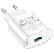 Сетевое зарядное устройство Hoco C109A Fighter QC3.0 (18W) - White. Фото 4 из 8