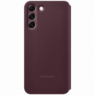 Чехол-книжка Smart Clear View Cover для Samsung Galaxy S22 Plus (S906) EF-ZS906CEEGRU - Burgundy