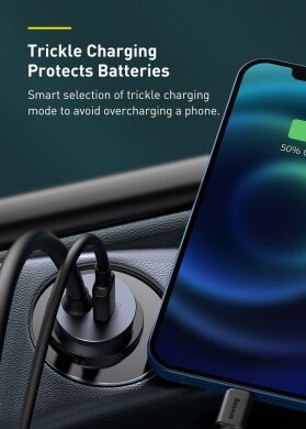 Автомобильное зарядное устройство Baseus Share Together PPS Fast Charging 2USB + 2Type-C (120W) CCBT-A0G - Grey