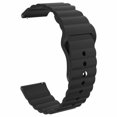 Ремінець Deexe Silicone Strap для годинників з шириною кріплення 22мм - Black