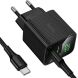 Сетевое зарядное устройство Hoco CS83A PD20W+QC3.0 + кабель Type-C to Type-C - Black. Фото 3 из 8