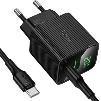 Сетевое зарядное устройство Hoco CS83A PD20W+QC3.0 + кабель Type-C to Type-C - Black