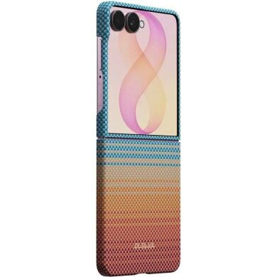 Ультратонкий чохол Pitaka Edge Case California Dream (FF) для Samsung Galaxy Flip 8 (FSFLIP8) - Cyan / Orange