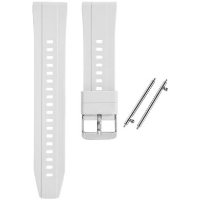 Ремінець Deexe Silicone Band для годинників з шириною кріплення 18 мм - White