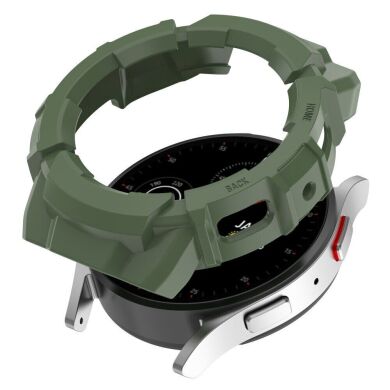 Защитный чехол Deexe Armour Frame для Samsung Galaxy Watch 4 / 5 (40mm) - Dark Green