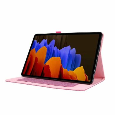Чохол Deexe Cloth Style для Samsung Galaxy Tab S7 (T870.875) / S8 (T700/706) - Pink
