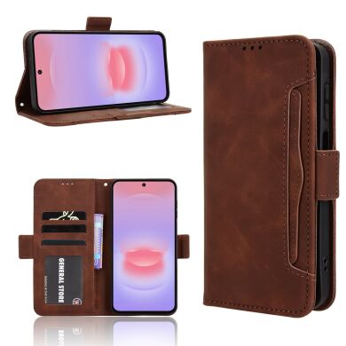 Чехол Deexe Wallet Stand для Samsung Galaxy A27 (A276) - Brown