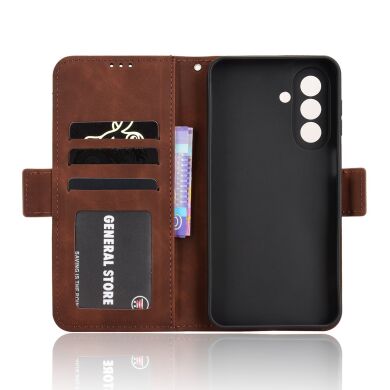 Чехол Deexe Wallet Stand для Samsung Galaxy A27 (A276) - Brown