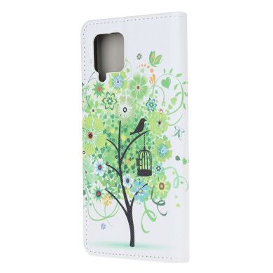 Чехол-книжка Deexe Color Wallet для Samsung Galaxy A12 (A125) / A12 Nacho (A127) / M12 (M127) - Green Tree