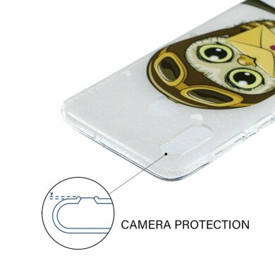Силіконовий (TPU) чохол Deexe Pretty Glossy для Samsung Galaxy A30 (A305) / A20 (A205), Adorable Owl