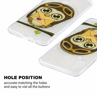 Силіконовий (TPU) чохол Deexe Pretty Glossy для Samsung Galaxy A30 (A305) / A20 (A205), Adorable Owl