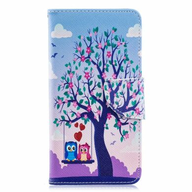 Чохол-книжка Deexe Color Wallet для Samsung Galaxy A40 (А405) - Two Swinging Owls