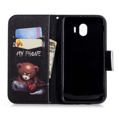 Чехол-книжка Deexe Color Wallet для Samsung Galaxy J4 2018 (J400) - Don't Touch My Phone C