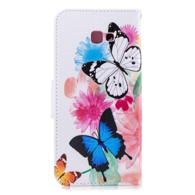 Чохол-книжка Deexe Color Wallet для Samsung Galaxy J4+ (J415) - Butterflies and Flowers
