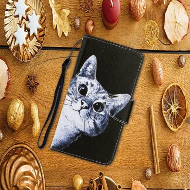 Чехол-книжка Deexe Color Wallet для Samsung Galaxy M11 (M115) - Cat