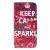 Чехол-книжка Deexe Color Wallet для Samsung Galaxy M20 (M205) - Keep Calm and Sparkle