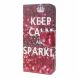 Чохол-книжка Deexe Color Wallet для Samsung Galaxy M20 (M205) - Keep Calm and Sparkle