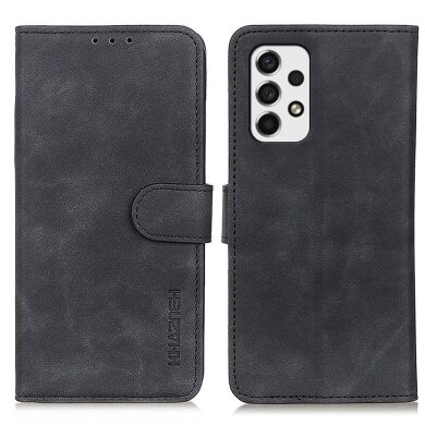 Чехол-книжка KHAZNEH Retro Wallet для Samsung Galaxy A53 - Black