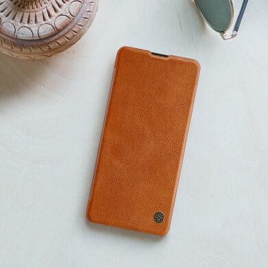 Чехол-книжка NILLKIN Qin Series для Samsung Galaxy Note 10 Lite (N770) - Brown
