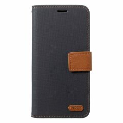 Чехол-книжка ROAR KOREA Cloth Texture для Samsung Galaxy S10 Plus (G975) - Black