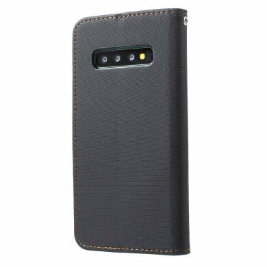 Чехол-книжка ROAR KOREA Cloth Texture для Samsung Galaxy S10 Plus (G975) - Black