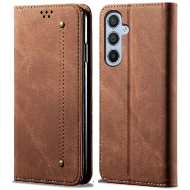 Чехол-книжка UniCase Jeans Wallet для Samsung Galaxy A55 (A556) - Coffee