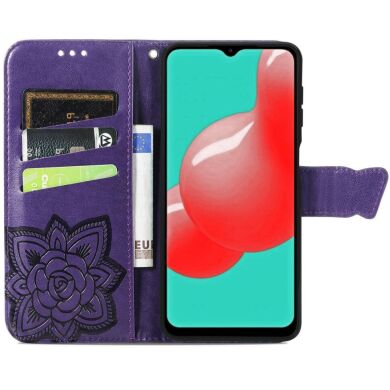 Чохол UniCase Butterfly Pattern для Samsung Galaxy A04s (A047) / A13 5G (A136) - Purple