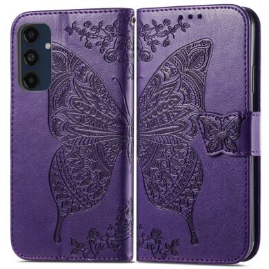 Чохол UniCase Butterfly Pattern для Samsung Galaxy A16 (A165) - Dark Purple