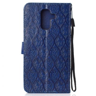 Чехол UniCase Leaf Wallet для Samsung Galaxy A6+ 2018 (A605) - Dark Blue
