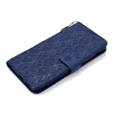 Чехол UniCase Leaf Wallet для Samsung Galaxy A6+ 2018 (A605) - Dark Blue